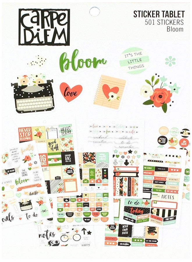 Simple Stories Carpe Diem by A5 Sticker Tablet - Bloom